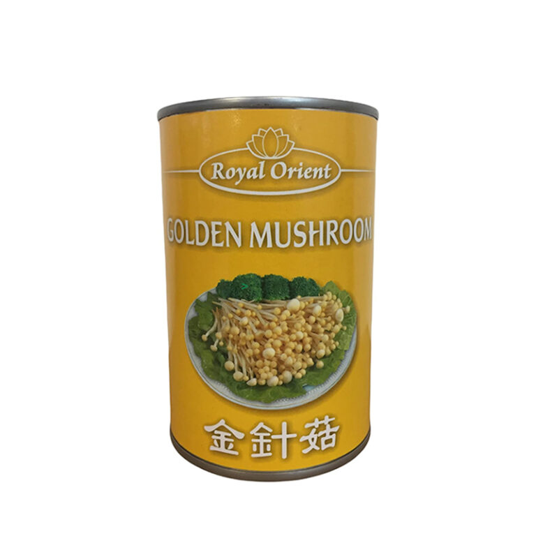Enoki grybai – “Golden Mushrooms” 425g - Royal Orient