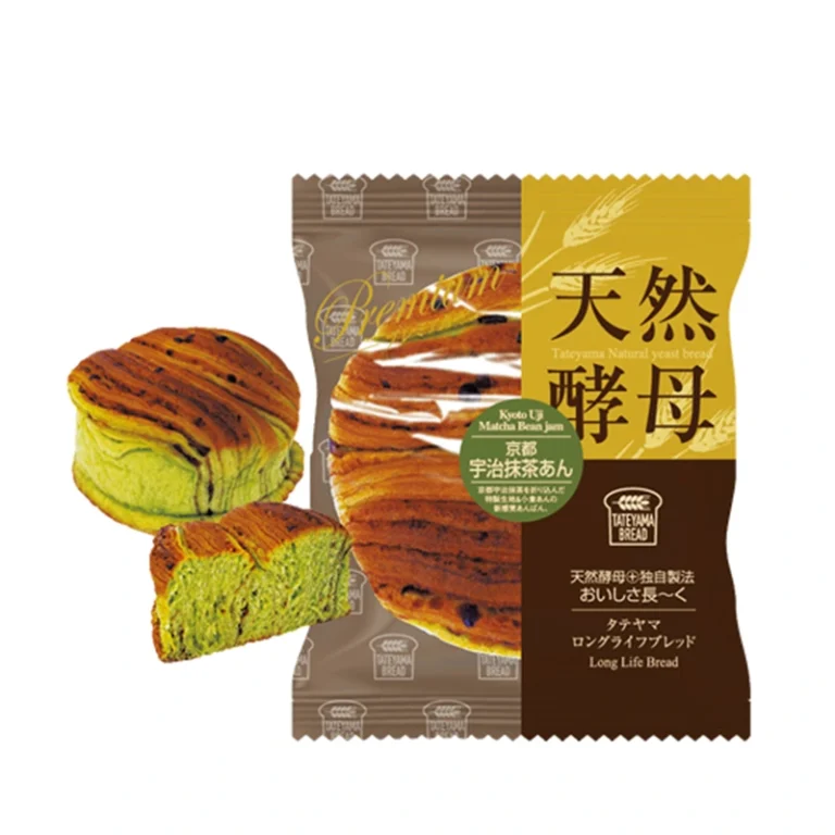 Premium klasės mielinis pyragėlis su Kyoto Matcha ir Raudonųjų pupelių skoniu 95g - Tokyo Natural Yeast