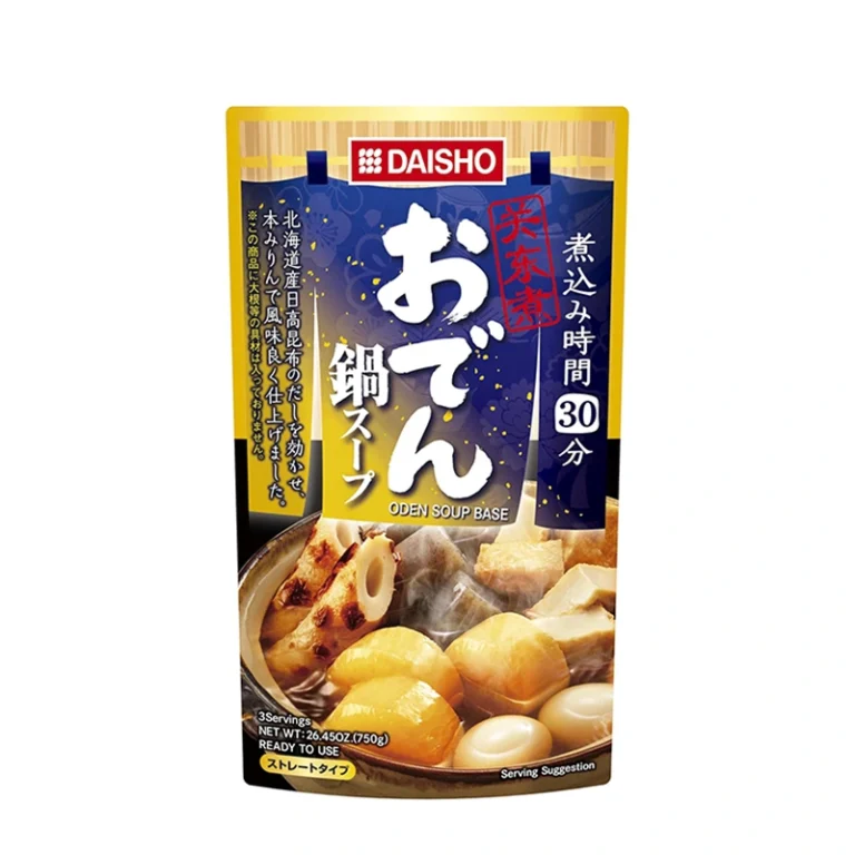 Oden (Japoniškas žuvies pyragėlių troškinys) Nabe sriubos pagrindas (Augaliniu pagrindu) 750g - Daisho