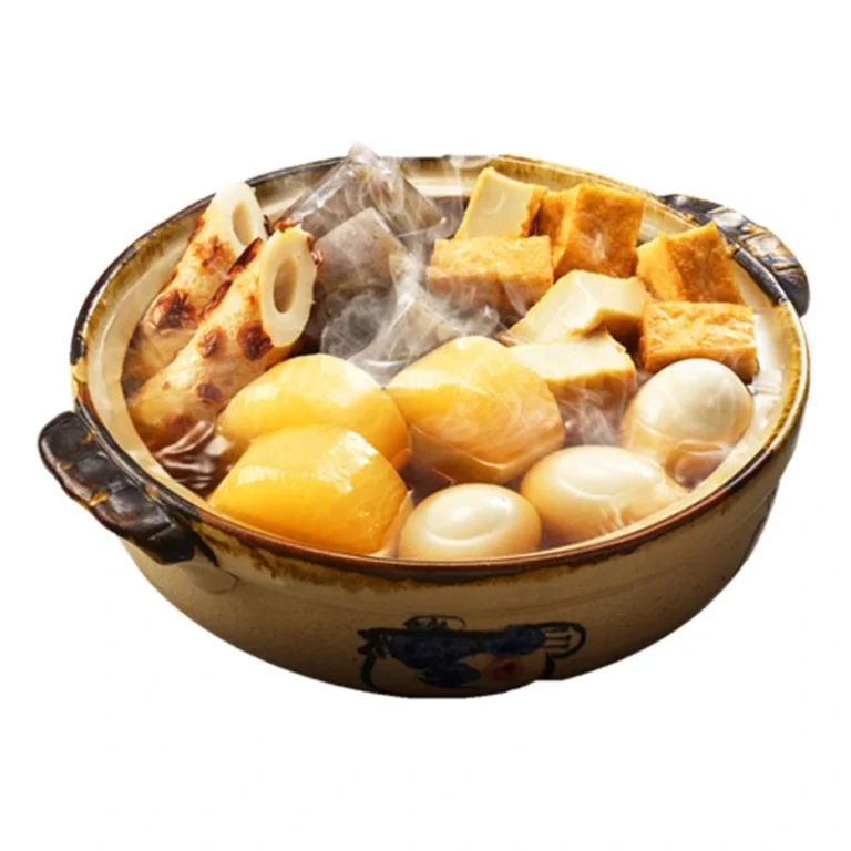 Oden (Japoniškas žuvies pyragėlių troškinys) Nabe sriubos pagrindas (Augaliniu pagrindu) 750g - Daisho - Image 4
