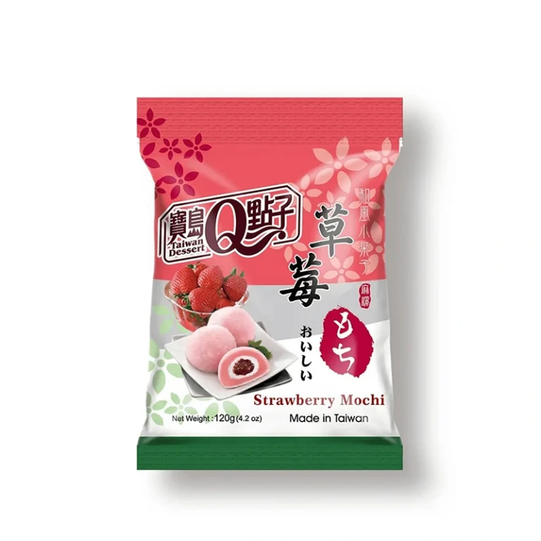 Braškių skonio Mochi 120g - Taiwan desserts Q