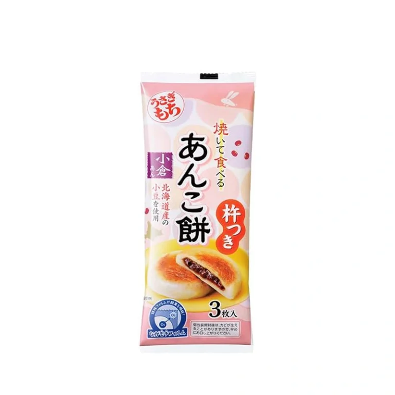 Japoniškas Mochi desertas su Raudonųjų pupelių įdaru 90g - Usagimochi
