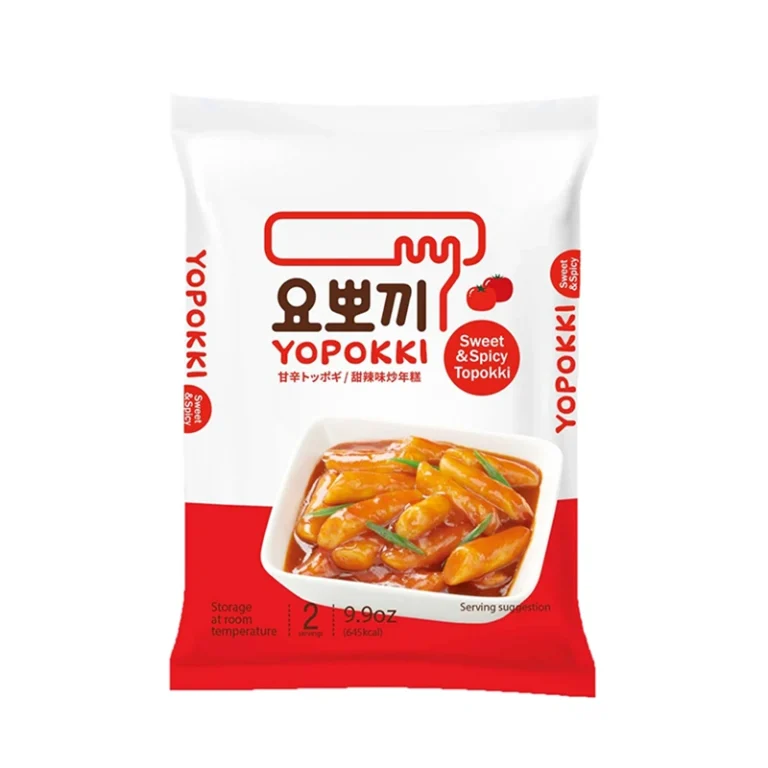 Yopokki Ryžių virtinukai su Saldžiu Čili padažu (2 porcijos) 280g (Youngpoong)