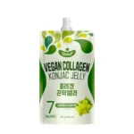 Veganiška Žaliųjų Vynuogių skonio Konjac želė su kolagenu 120g - Delief