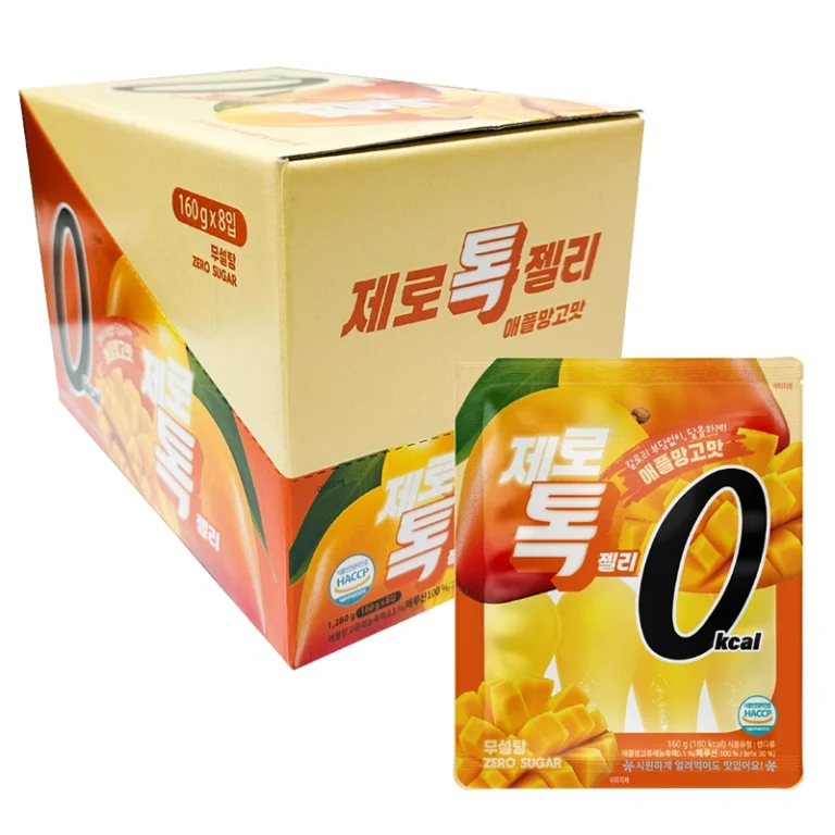 ZERO TOK Mangų skonio želė 1,28kg(160g*8vnt) - Uni
