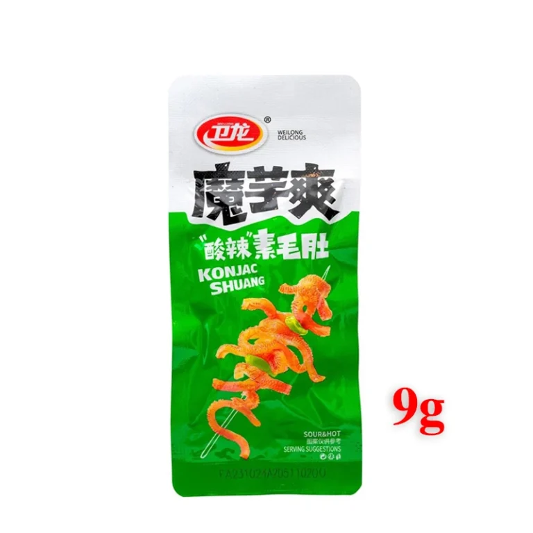 Aštrūs ir rūgštūs Konjac augalo užkandis 9g – Wei-Long