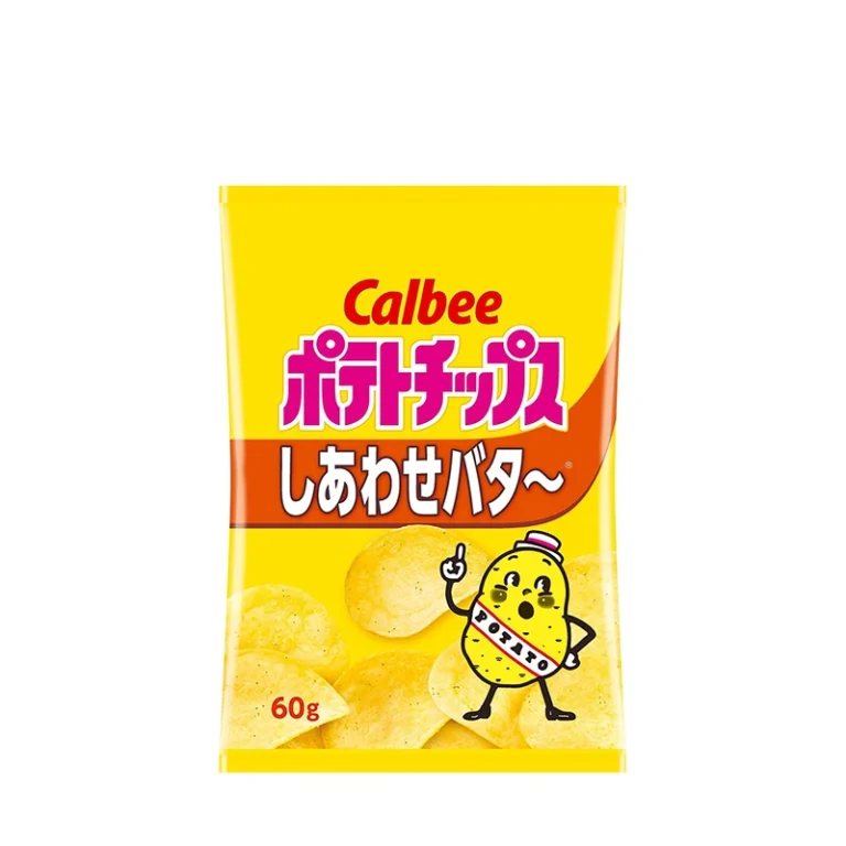 Shiawase Medaus ir Sviesto bulvių traškučiai 60g - Calbee