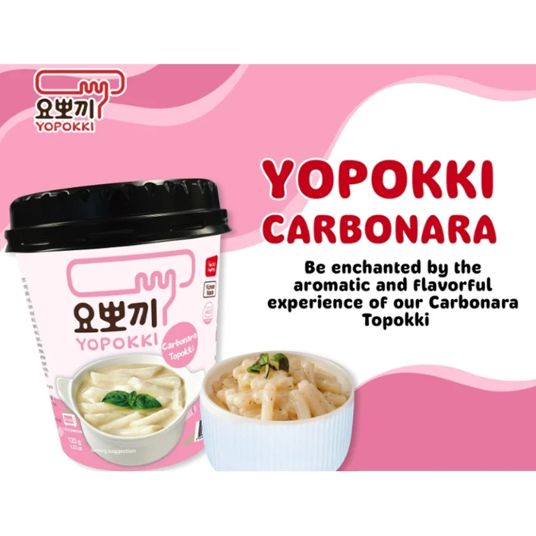 Ryžių Virtinukai Carbonara Skonio 120g - Yopokki - Image 2