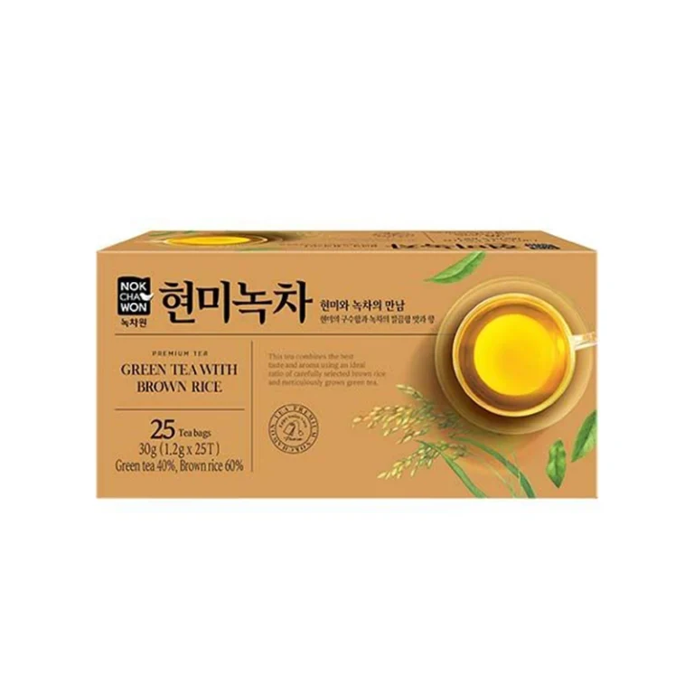 Premium Tea Žalioji arbata su rudaisiais ryžiais 30g (1.2g × 25vnt.) -NokChaWon
