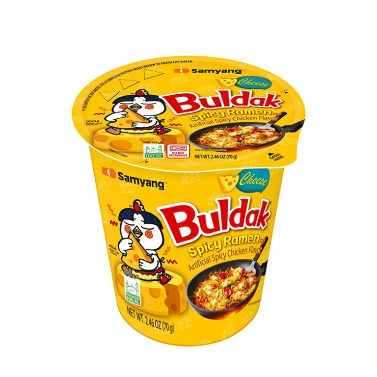 Buldak Cheese Aštrus Vištienos Skonio Ramenas su Sūriu (indelyje) 70g - Samyang