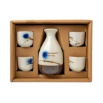 Japoniškas sakės rinkinys D (1 ąsotis + 4 taurės) - Golden Turtle