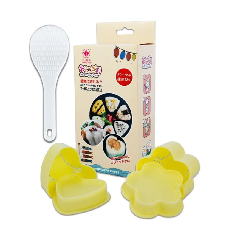 Plastikinė sušių forma SM-006 (širdelės ir gėlės), 1 rinkinys - Tian Hu Shan