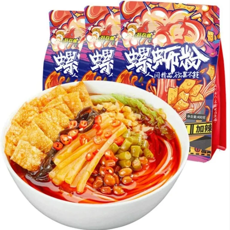 Luosifen Ryžių makaronai su Sriubos sultiniu (Labai aštrūs) 380g - HaoHuanLuo - Image 2