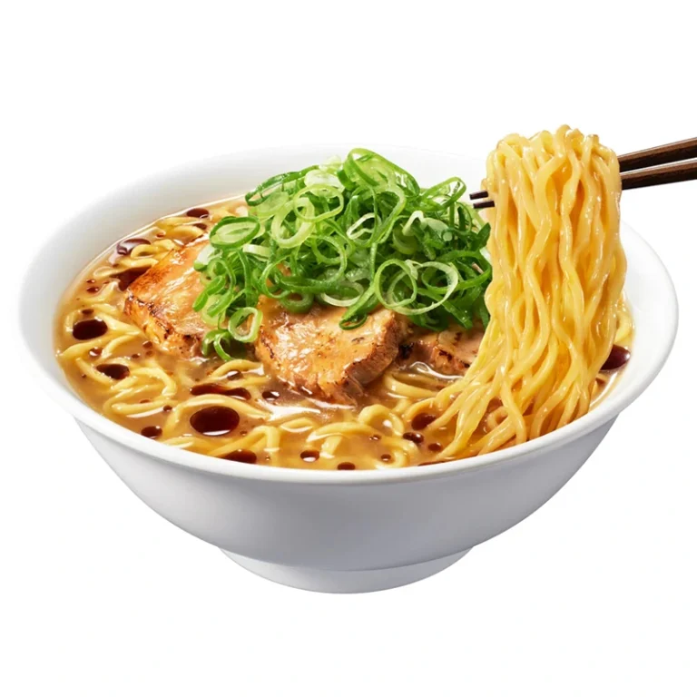 Greitai paruošiami makaronai „Kore Zettai Umai-Yatsu Premium“ Kuro Mayu Tonkotsu 315g (105g*3vnt) - Nissin - Image 3