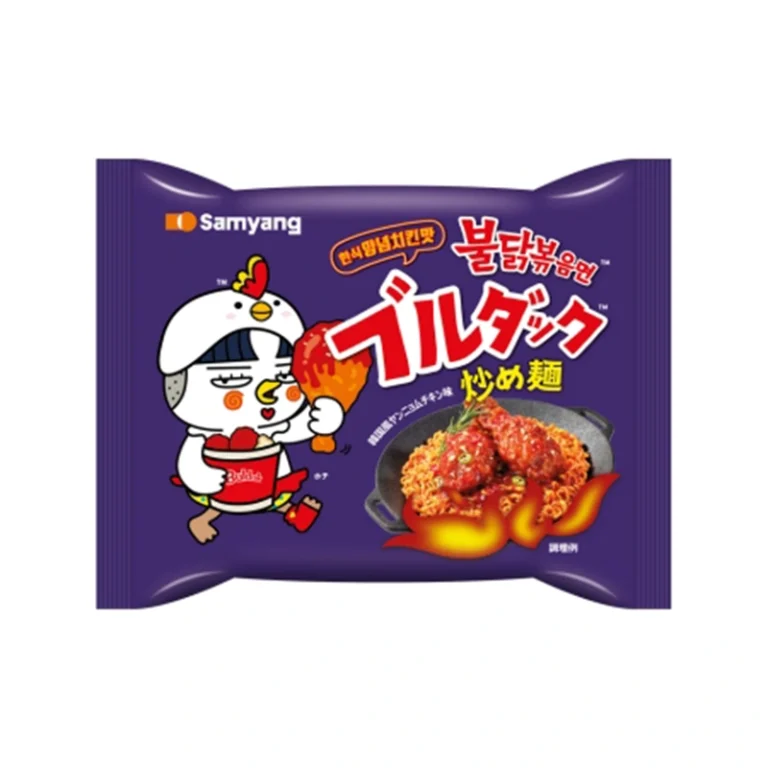 Buldak Aštrūs Vištienos Kepti Makaronai – Yangnyeom Vištiena (Japoniška pakuotė) 140g - Samyang JP