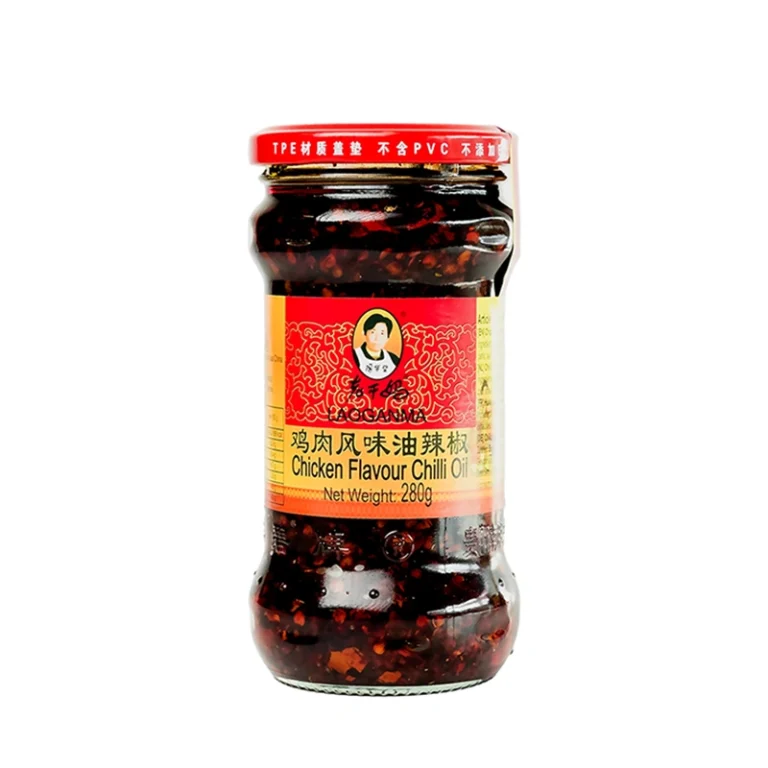 Vištienos skonio pakepti čili pipirai aliejuje 280g - LaoGanMa