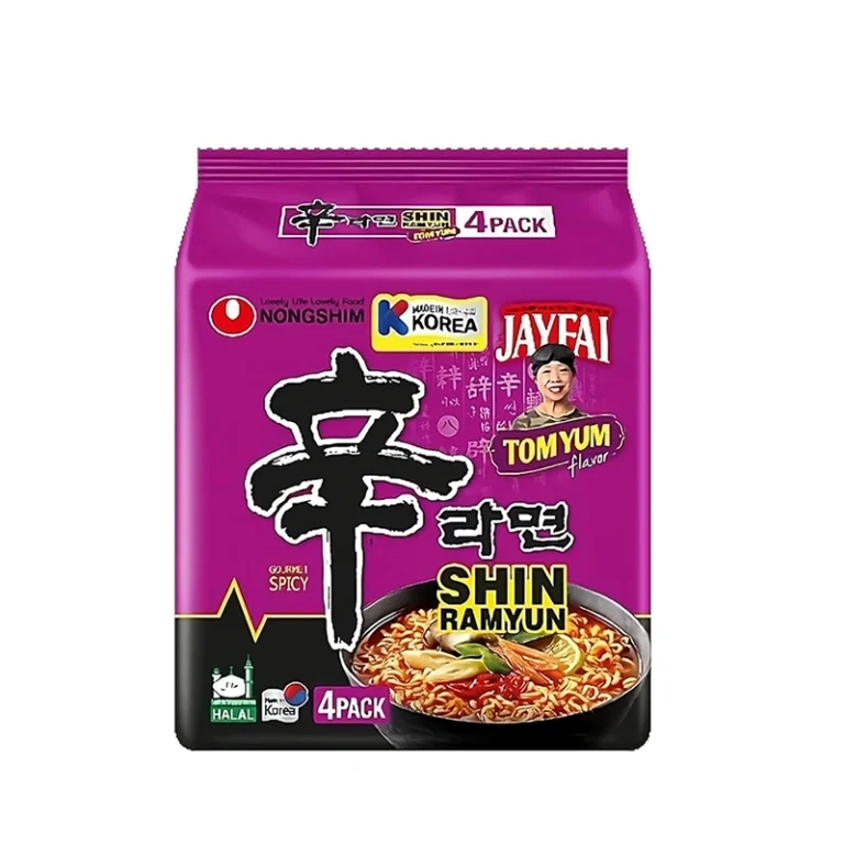 Greitai Paruošiami Makaronai Shin Ramyum- Tom Yum Skonio 615g(123g*5vnt) - Nongshim