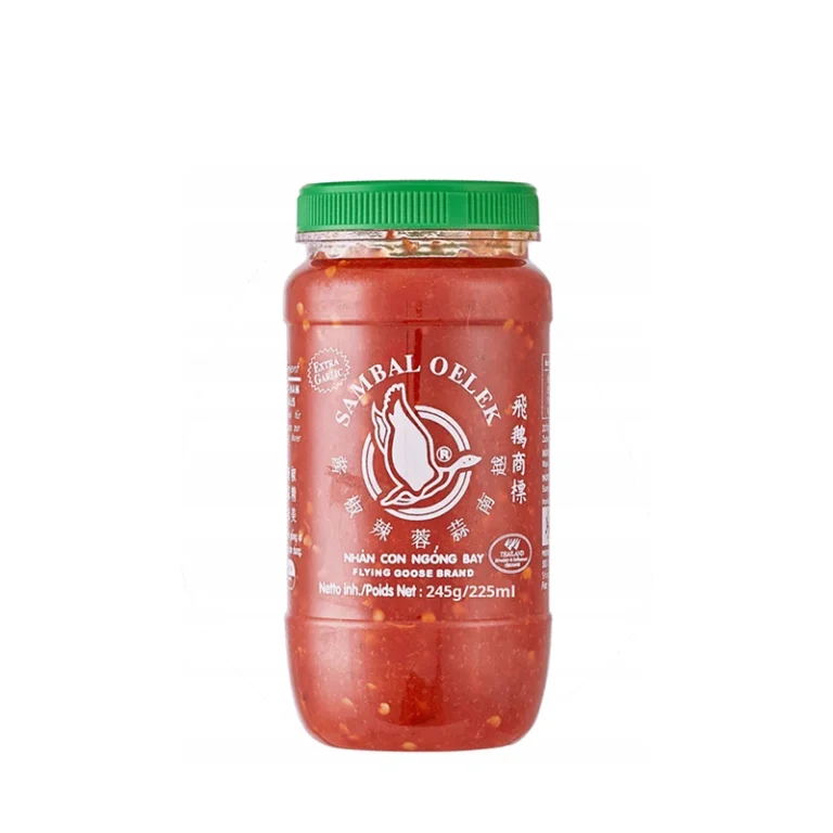 Sriracha čili ir papildomo česnako pasta Sambal Oelek 245g - Flying Goose