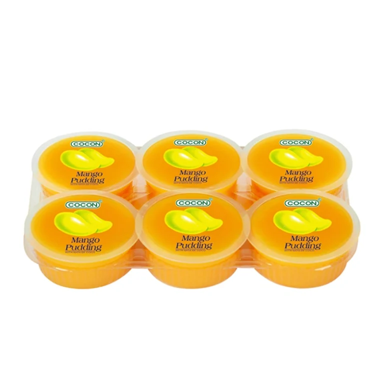 Mangų skonio Pudingas su Nata de Coco 480g(80g*6vnt) - Cocon