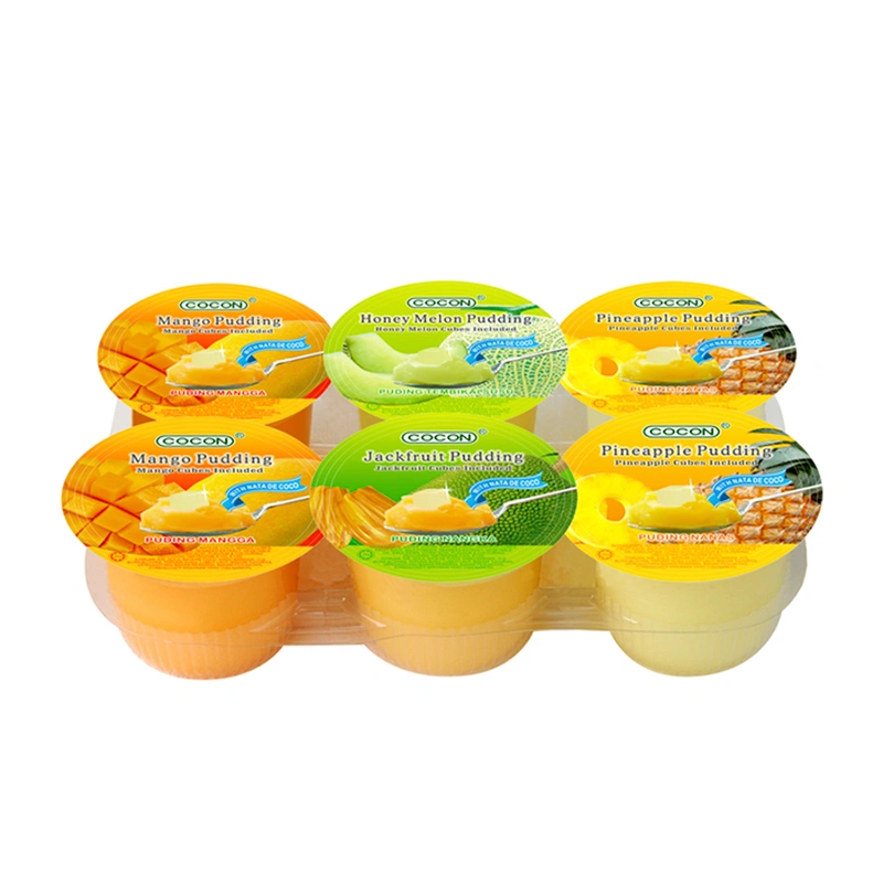 Vaisinis Pudingas su Nata de Coco ir Vaisių kubeliais 708g(118g*6vnt) - Cocon