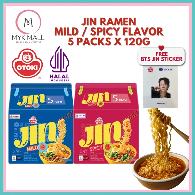 Greitai paruošiami makaronai Jin Ramen Spicy - Aštrūs makaronai su daržovėmis 600g (120g*5vnt) - Ottogi - Image 3