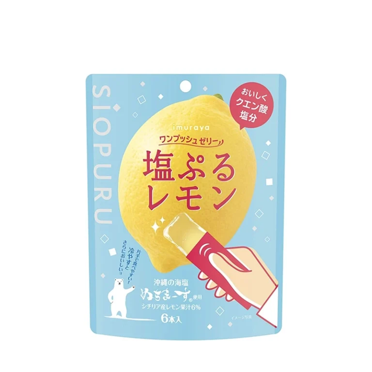 One Push Pouch in Želė Shio-Puru - Sūrios citrinos skonis 90g - Imuraya