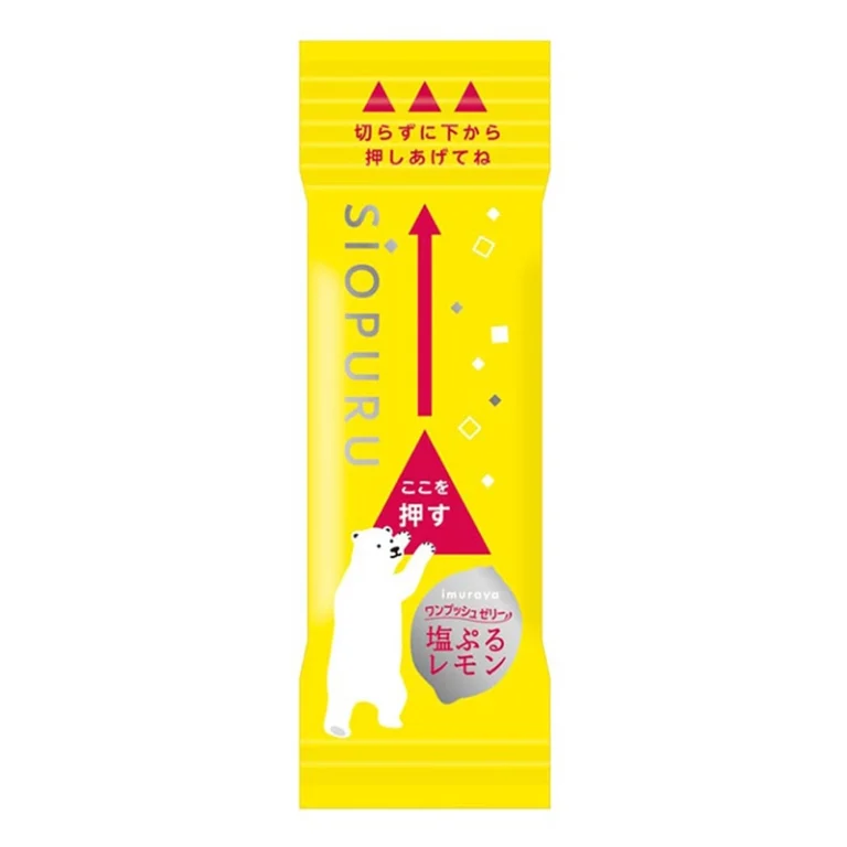 One Push Pouch in Želė Shio-Puru - Sūrios citrinos skonis 90g - Imuraya - Image 4