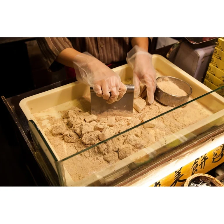 Warabi Mochi su rudojo cukraus sirupu 120g - Bashodo - Image 5