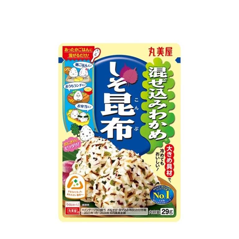 Furikake Ryžių pabarstukai Mazekomi Wakame Shiso Kombu 29g - Marumiya