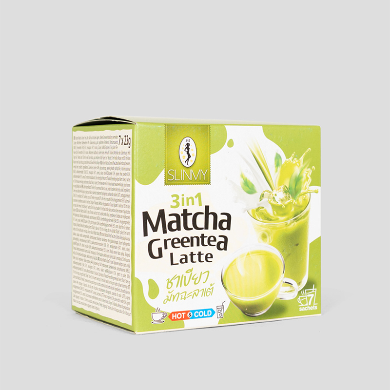 Momentinė Matcha Žaliosios Arbatos Latte 3in1 161g (23g*7vnt.) - Slinmy