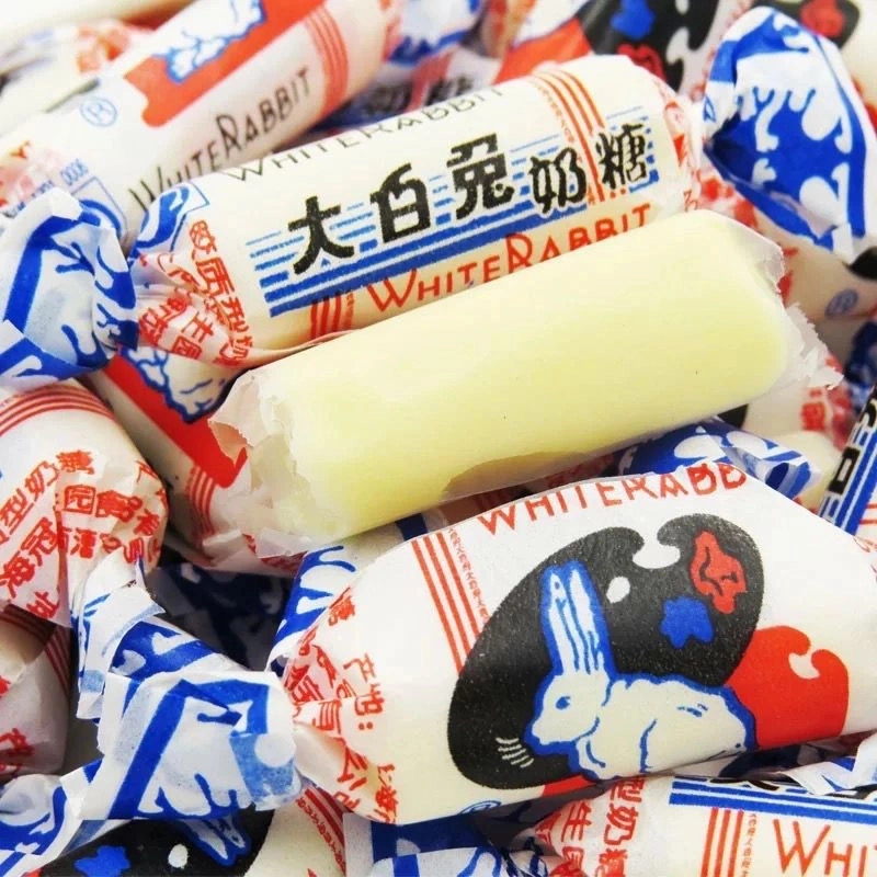 Tradiciniai kiniški pieno saldainiai 108g - White Rabbit - Image 2