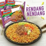 MI Goreng RENDANG aštrios jautienos skonio makaronai 80g - Indomie