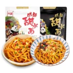 AKUAN Aštriai saldūs troškinio tipo UDON makaronai 275g - BaiJia