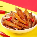 Keptų ančiuvių užkandis – Aštrus skonio 58g - Jinzai