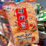 SHELLY SENBEI lengvai aštrūs ir saldūs ryžių paplotėliai 150g - Want Want