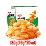 Aštrūs ir rūgštūs Konjac augalo užkandis 360g(18g*20vnt) - Wei-Long