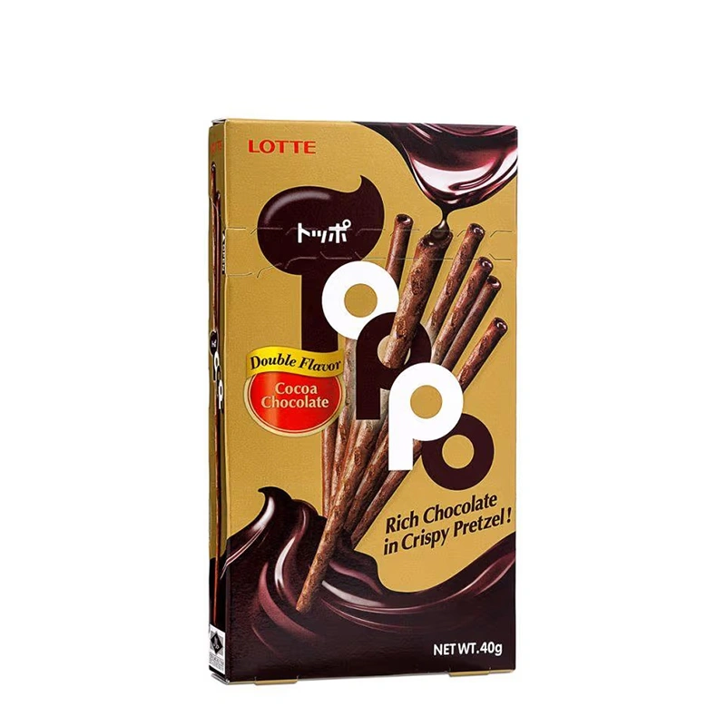 Toppo traškūs pretzeliai su kakaviniu šokolado kremu 40g - Lotte