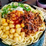 Kviečių makaronai su žirnių ir šitake grybų padažu 258g - YuanXian