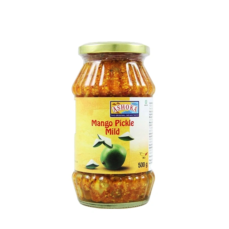 Švelniai aštrus mangų marinuotas pagardas 500g - Ashoka