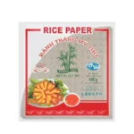 1/4 Trikampis ryžių popierius skirtas kepimui (Deep fried) 22cm 400g - Bamboo Tree