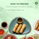 1/4 Trikampis ryžių popierius skirtas kepimui (Deep fried) 22cm 400g - Bamboo Tree