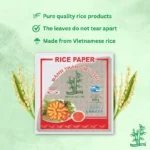 1/4 Trikampis ryžių popierius skirtas kepimui (Deep fried) 22cm 400g - Bamboo Tree