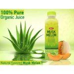Melionų skonio gėrimas su tikrojo alavijo gabaliukais 500ml - OKF