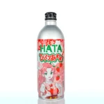 BIKKURI AWAWA Japoniškas gazuotas Braškių skonio gėrimas Ramune 500ml - HataSoda