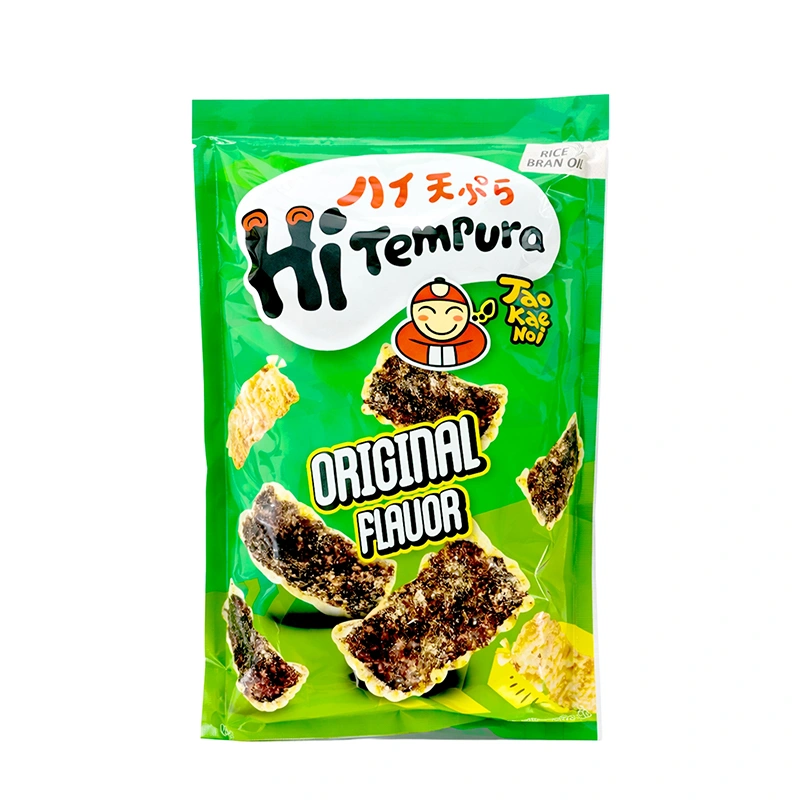 Tempura traškūs originalaus skonio jūros dumblių užkandžiai 40g - TaoKaeNoi