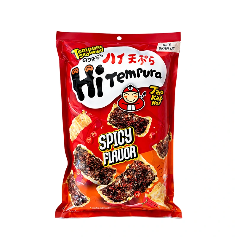 Tempura traškūs aštraus skonio jūros dumblių užkandžiai 40g - TaoKaeNoi