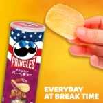 Pringles bulvių traškučiai Amerikietiško BBQ skonio 95g – Kellogg's JPN