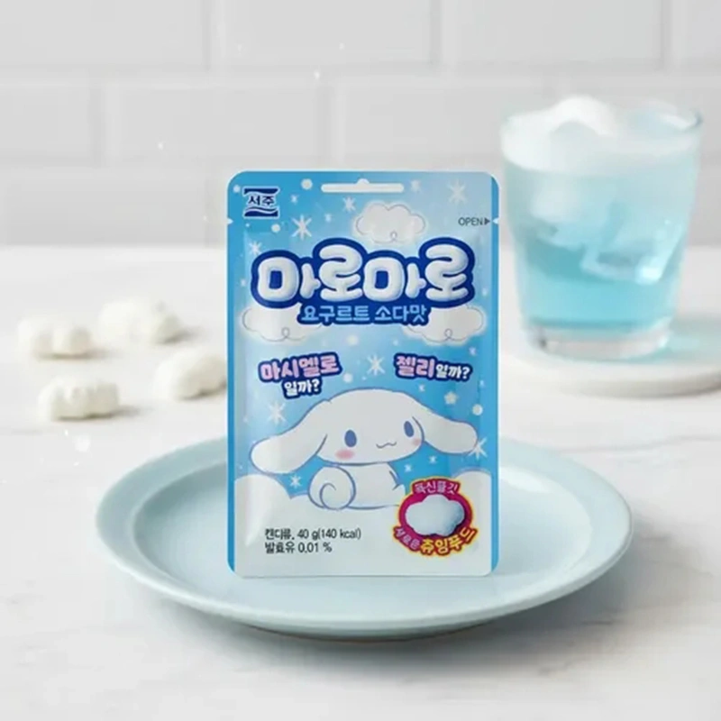 „Maromaro Cinnamoroll“ debesėlių formos jogurto ir gazuoto gėrimo skonio guminukai 40g - Seoju - Image 2