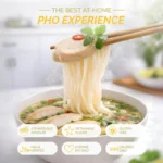 Greitai paruošiami ryžių makaronai „Pho Ga“ su vištienos skonio sultiniu 60g - Vifon