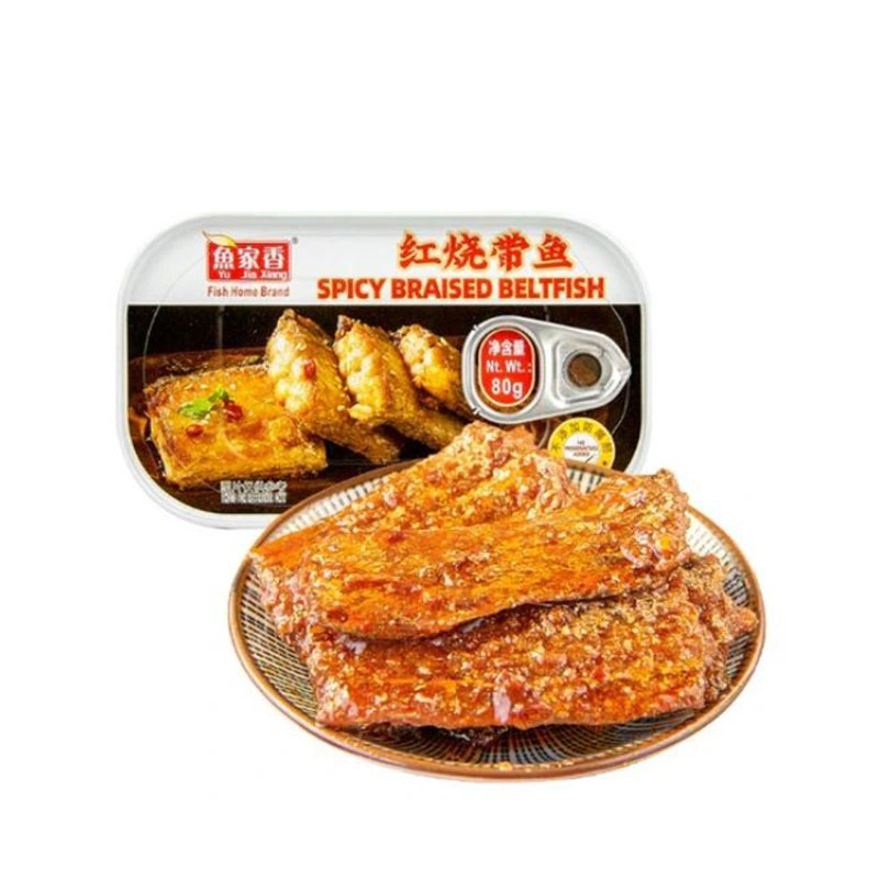 Aštriai troškinta kardžuvinė žuvis (Beltfish) 80g - YuJiaXiang